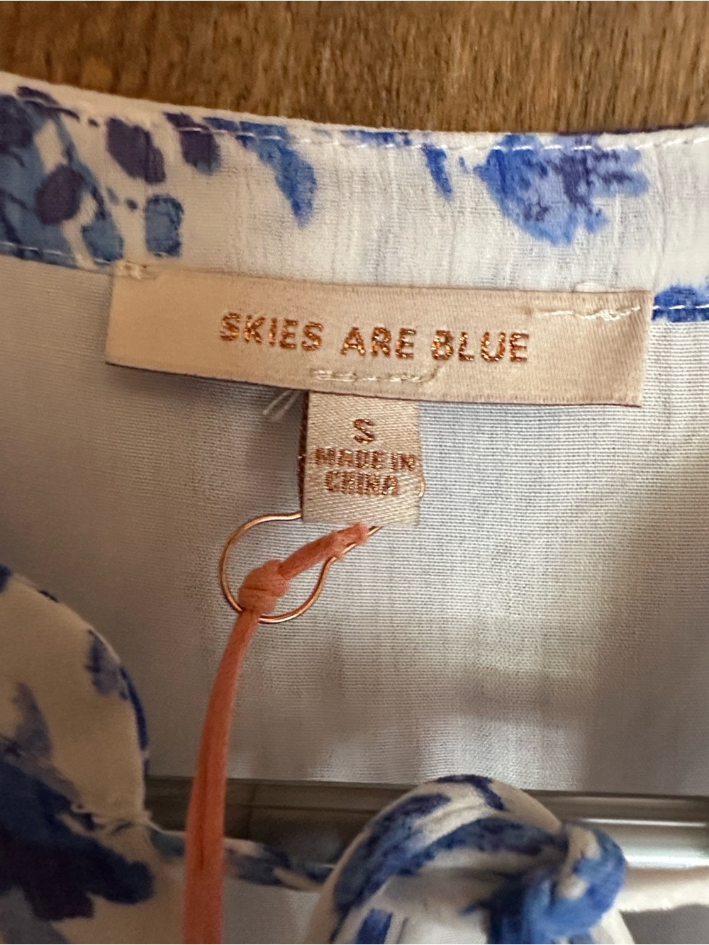 Skies Are Blue French blue floral maxi dress - Picture 4 of 4